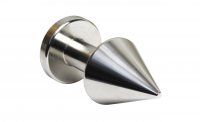 Preview: Buttplug made of stainless steel Ø 50 mm optional with writing