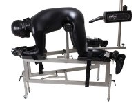Preview:  Strafbock aus Edelstahl BDSM Möbel optional mit Fickmaschine
