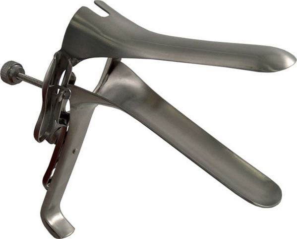 Large speculum made of stainless steel Large speculum made of stainless steel