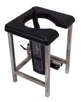 Preview: Slave stool with seat opening: Fuck Machine below the seat