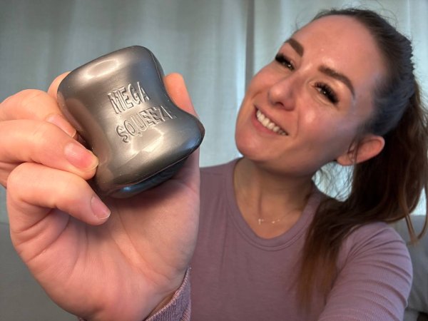 Oxballs MEGA SQUEEZE Ballstretcher Silver