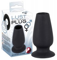 Preview: Der Anal Tunnel Plug Lust das EinsteigermodellSchwarzer Tunnel-Plug für Beginner Ø 3 cm