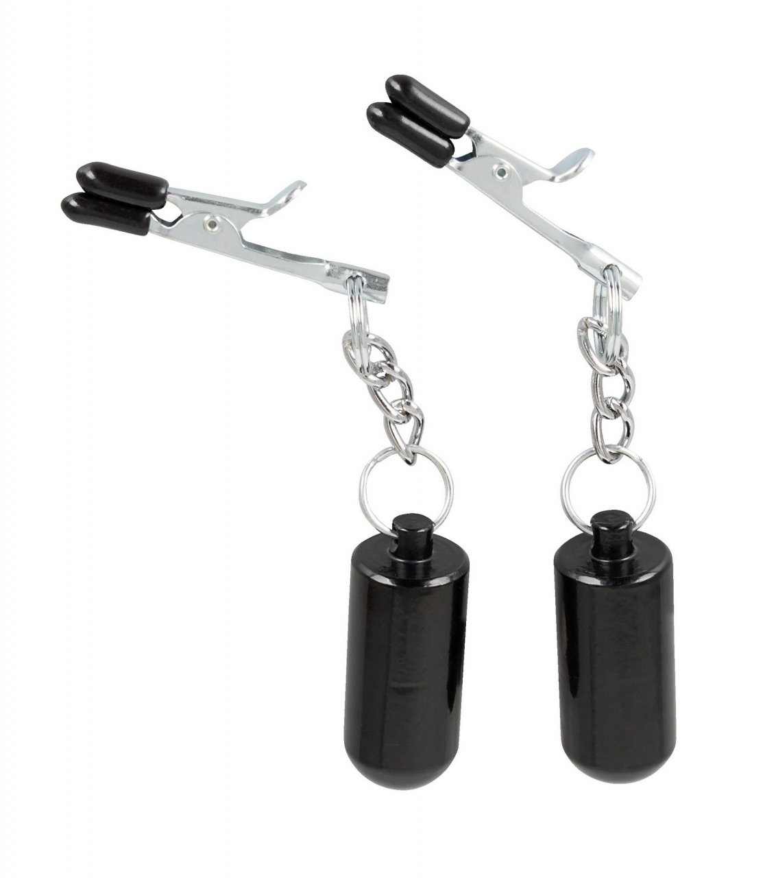 Sparkling breast clamps with weights (100g)