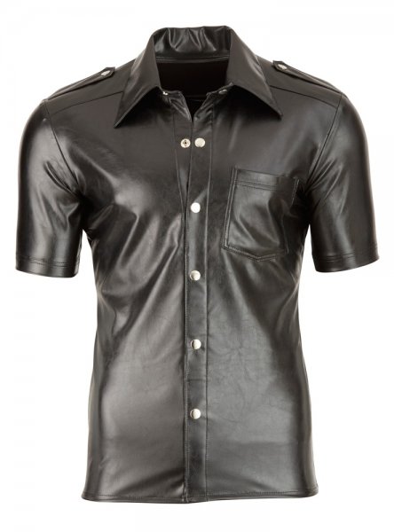 Imitation Leather Men´s Shirt