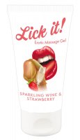 Preview: Erotic Massage Gel Sparkling Wine and Strawberry