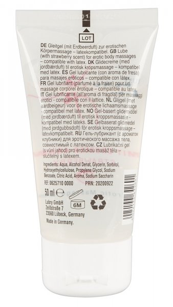 Erotic Massage Gel with a Strawberry Scent