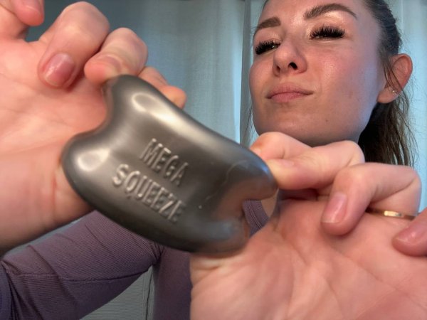 Oxballs MEGA SQUEEZE Ballstretcher Silver