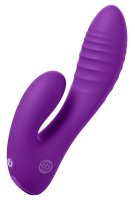 Preview: Mini-Rabbitvibrator Secret Lover violett – Produktansicht mit Rillen