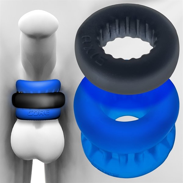 Oxballs ULTRACORE Core Ballstretcher with Axis Ring - Blue Ice Oxballs ULTRACORE Core Ballstretcher with Axis Ring - Blue Ice