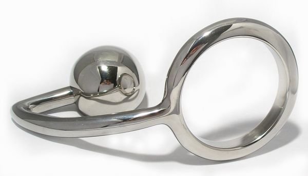 Cockring with stainless steel asslock of your choice