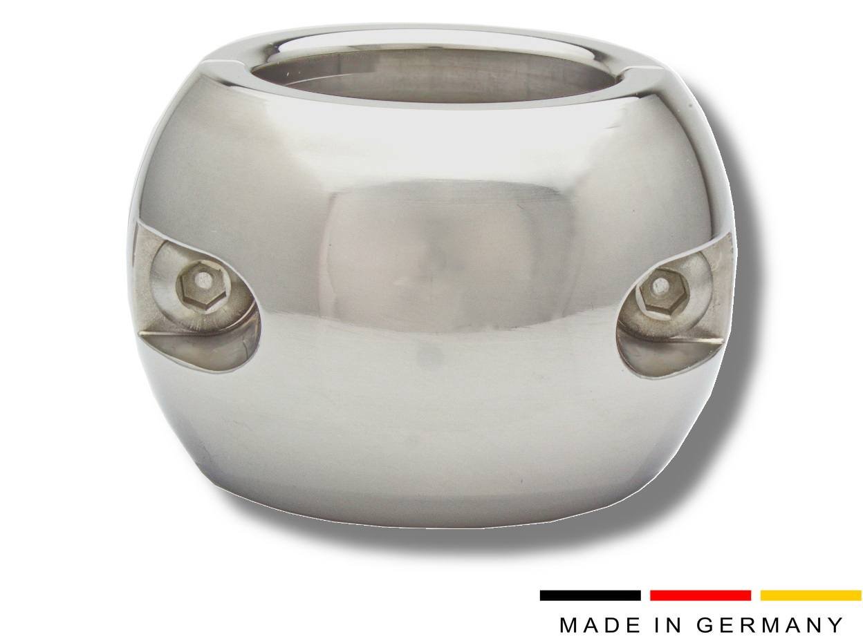 Oval ballstretcher made of stainless steel 40 mm high Oval ballstretcher made of stainless steel 40 mm high