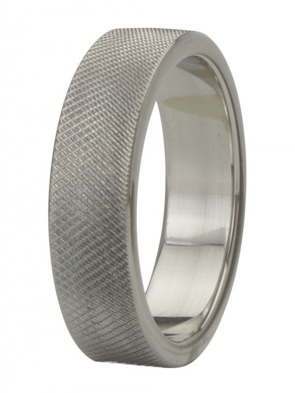 Stainless steel fluted cock ring for more stamina