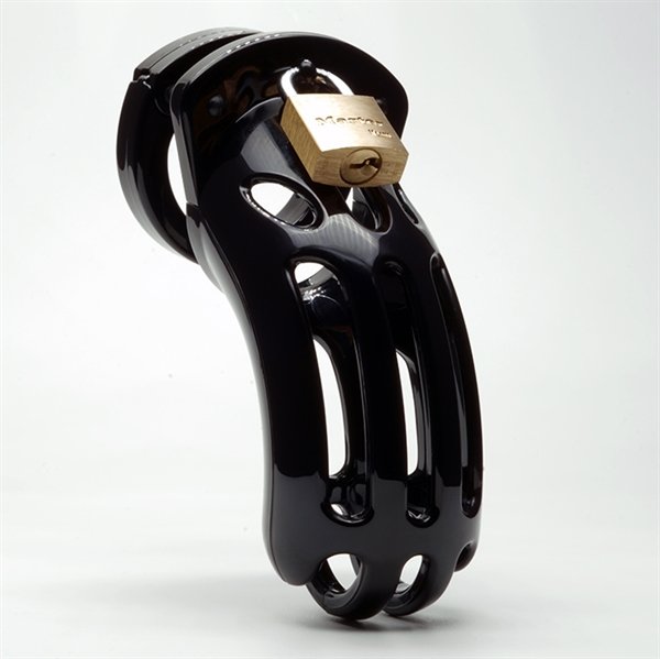 CB-X The Curve Chastity Cage in Black