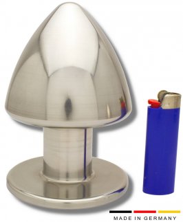 100 mm Buttplug aus Edelstahl - nur für echte Profis 100 mm Buttplug aus Edelstahl - nur für echte Profis
