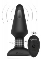 Preview: Analvibrator Rimming XL schwarz – mit Fernbedienung und Funktionsdarstellung