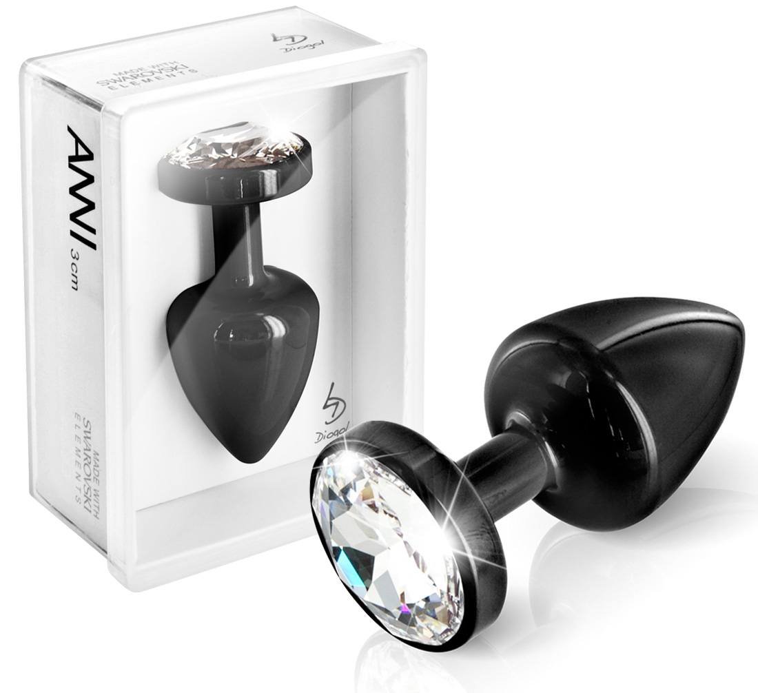 Buttplug mit Swarovski-Element, Ø 3 cm Buttplug mit Swarovski-Element, Ø 3 cm